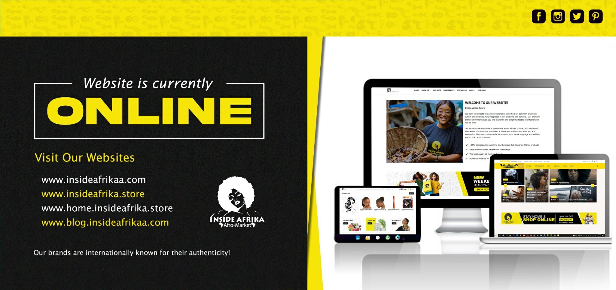 Web Spectron | Inside Afrika Store | Best Cameroon Marketing Agency