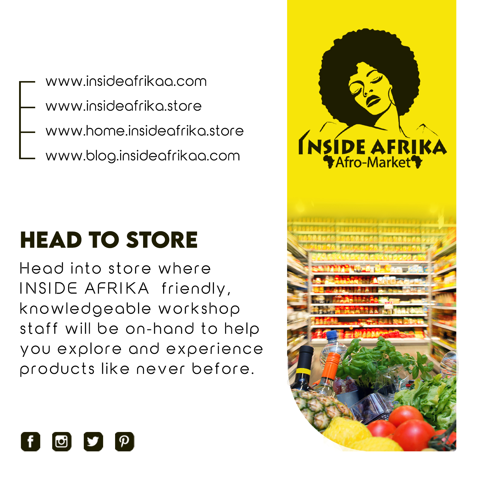 Inside Afrika Store Content Creation & Content Marketing by Webspectron