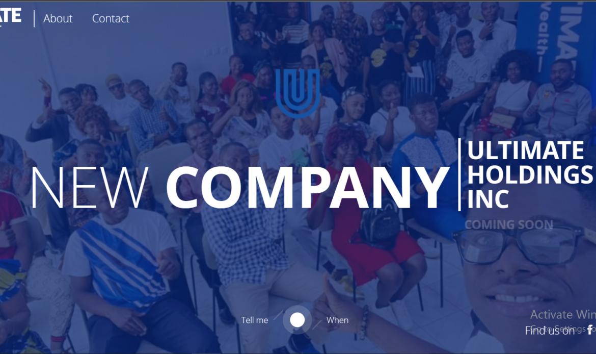 Ultimate Holdings Inc, Website design & development by Webspectron